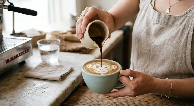 Put monkey face inside the mug